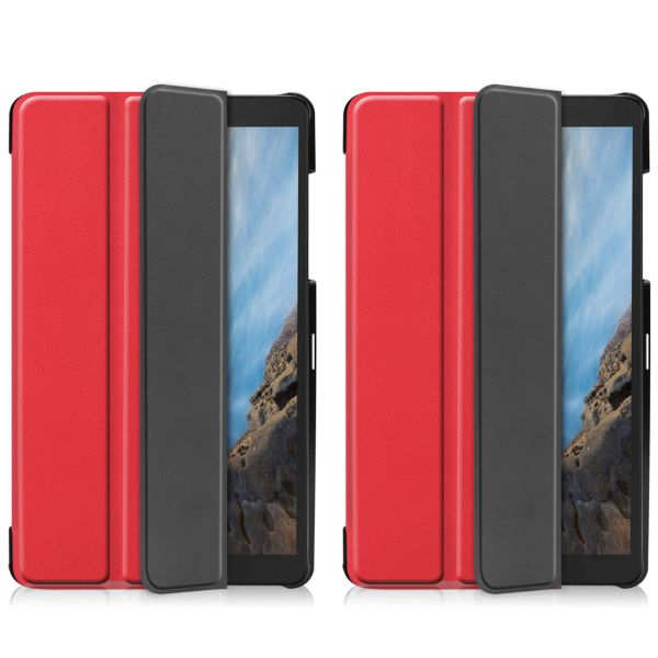 imoshion Coque tablette Trifold Galaxy Tab A 8.0 (2019) - Rouge