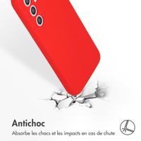 Accezz Coque Liquid Silicone Samsung Galaxy A54 (5G) - Rouge