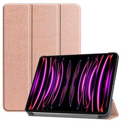 imoshion Coque tablette Trifold Apple iPad Pro 12.9 (2018/2020/2021/2022) - Rose Doré