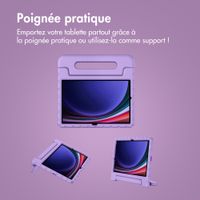 imoshion Coque kidsproof avec poignée Samsung Galaxy Tab S11 / S9 11.0 pouces / S10 Lite / S10 FE / S9 FE 10.9 pouces - Lila