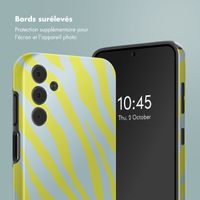 Selencia Coque arrière Vivid Tough Samsung Galaxy A15 (5G/4G) - Zebra Winter Sky Titanium Yellow