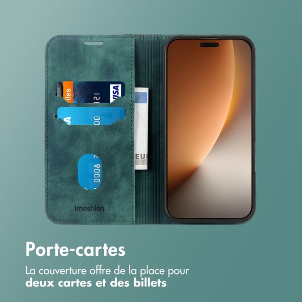 imoshion Étui de téléphone portefeuille Slim Honor Magic8 Pro - Vert