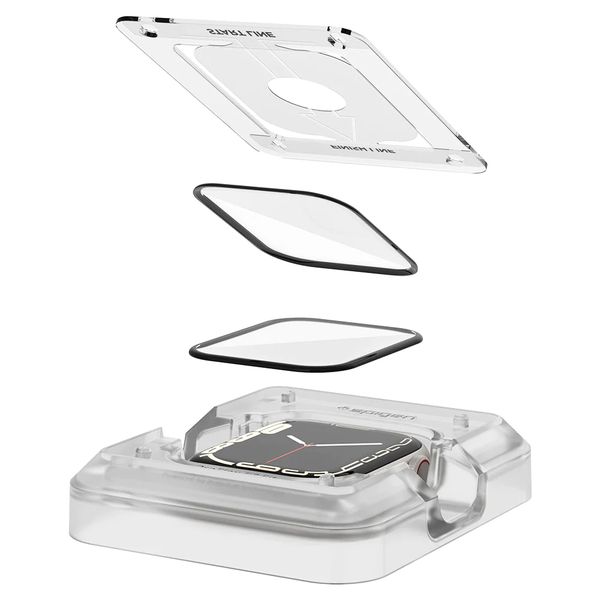 Spigen Protection d'écran Pro Flex EZ Fit avec applicateur Apple Watch Series 7/8/9 - 45 mm - Transparent