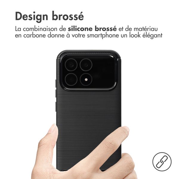 imoshion Coque Brushed Xiaomi Poco F8 Pro - Noir
