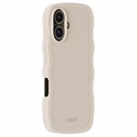 Holdit Coque Wavy Apple iPhone 16 - Light Beige
