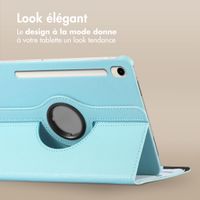 imoshion Coque tablette rotatif à 360° Samsung Galaxy Tab S9 11.0 pouces / Tab S9 FE 10.9 pouces - Bleu clair