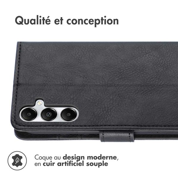 imoshion Étui de téléphone portefeuille Luxe Samsung Galaxy A16 5G - Noir