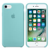 Apple Coque en silicone Apple iPhone SE (2022 / 2020) / 8 / 7 - Sea Blue