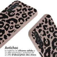 imoshion Coque design en silicone avec cordon Samsung Galaxy A25 (5G) - Animal Pink