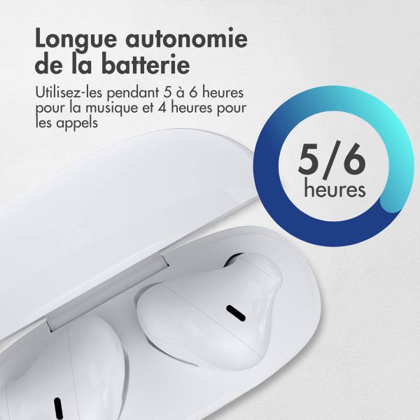 imoshion ﻿Écouteurs Aura - Écouteurs sans fil - Écouteurs sans fil Bluetooth - Blanc