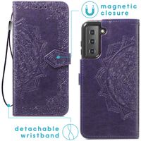 imoshion Etui de téléphone portefeuille Mandala Samsung Galaxy S22 - Violet