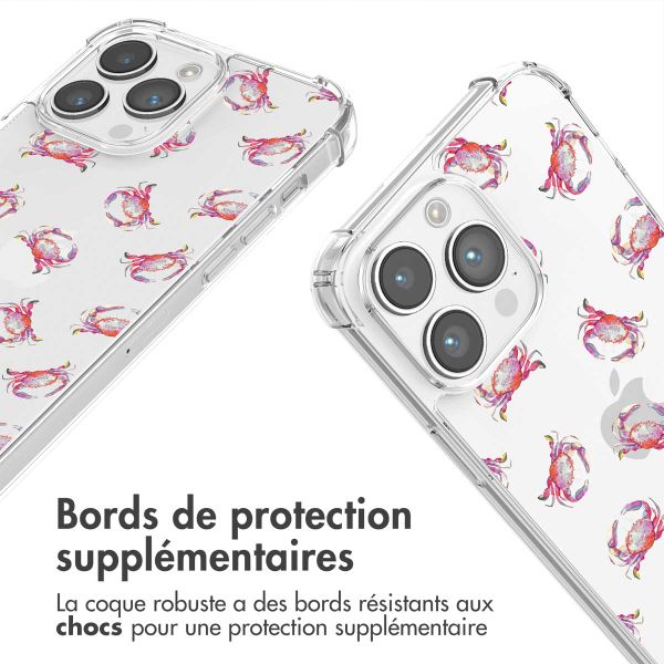 imoshion Coque Design avec cordon Apple iPhone 14 Pro Max - Crab Watercolor