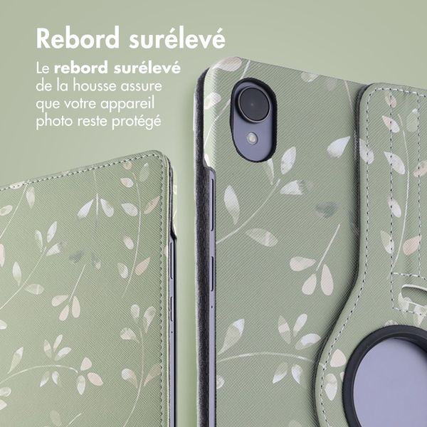 imoshion Coque tablette Design rotatif à 360° Samsung Galaxy Tab S11 - Green Flowers