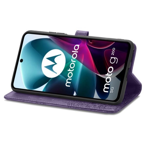 imoshion Etui de téléphone portefeuille Mandala Motorola Moto G200 - Violet