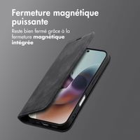 imoshion Étui de téléphone portefeuille Slim Motorola Moto G56 - Noir