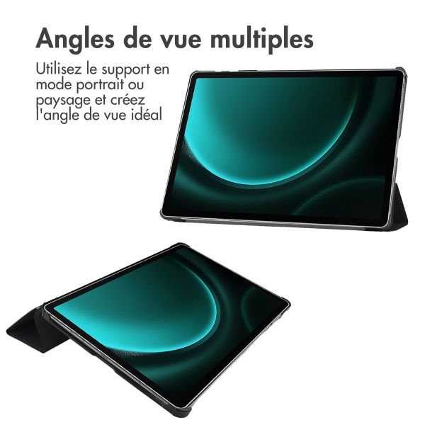 imoshion Coque tablette Design Trifold Samsung Galaxy Tab S10 Plus / Tab S9 FE Plus / Tab S9 Plus - Don't touch