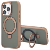 Accezz Coque Ring Stand avec MagSafe Apple iPhone 16 Pro Max - Marron