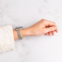 Selencia Bracelet en acier slim style Jubilee Apple Watch Series 1 t/m 9 / SE (38/40/41 mm) | Series 10 / 11 (42 mm) - Starlight