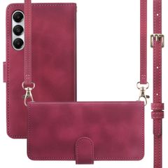 imoshion Etui de téléphone portefeuille avec cordon Samsung Galaxy A55 - Rouge