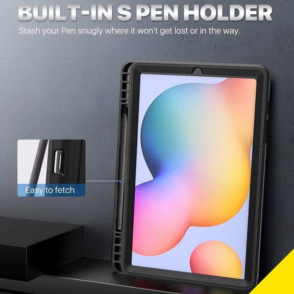 Accezz Coque Rugged Back Samsung Galaxy Tab S6 Lite (2020/2022/2024)  - Noir