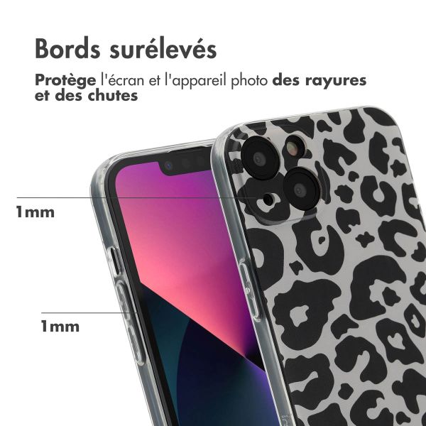 imoshion Coque Design Apple iPhone 13 - Leopard Transparent