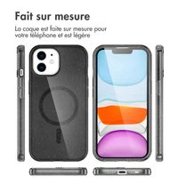 imoshion Coque Pailletée avec MagSafe Apple iPhone 12 (Pro) - Glitter Noir