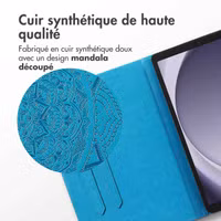 imoshion Coque tablette Samsung Galaxy Tab A9 Plus - Turquoise