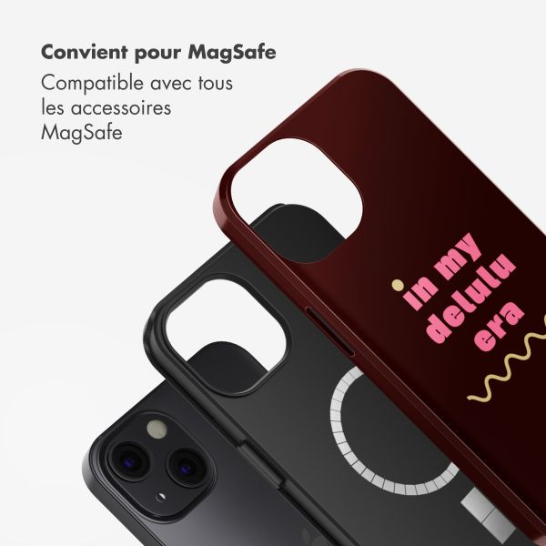 Selencia Coque arrière Vivid avec MagSafe Apple iPhone 13 - Delulu