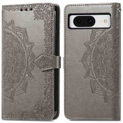 imoshion Etui de téléphone portefeuille Mandala Google Pixel 8 - Gris