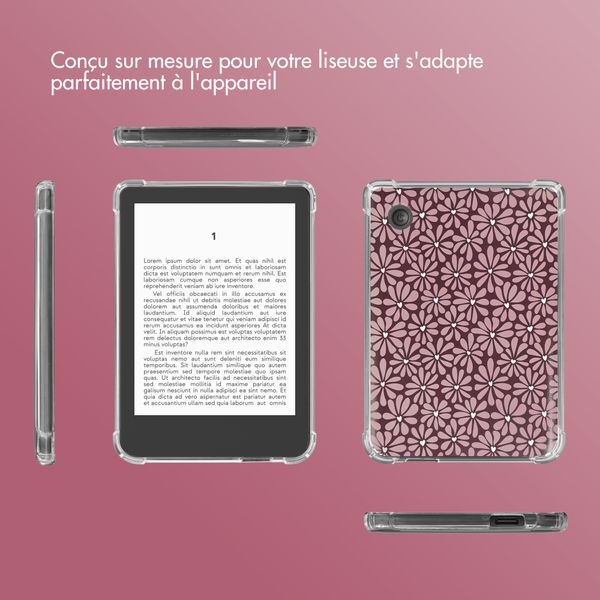imoshion Coque Design Clear Kobo Clara Colour / Clara BW - Bloom Love Blush