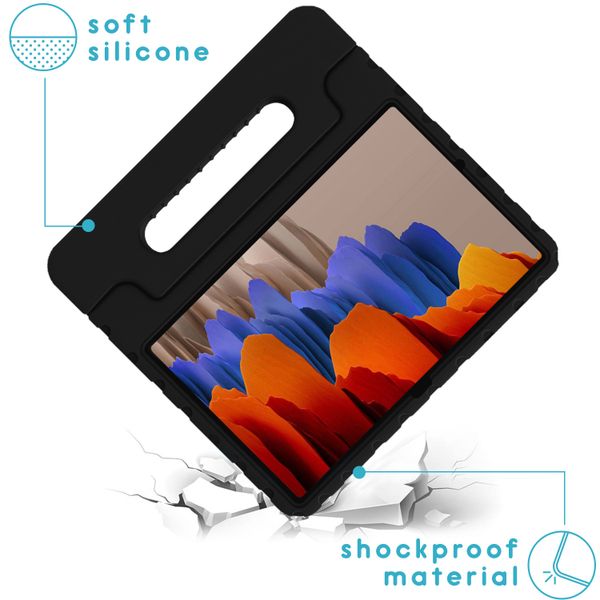 imoshion Coque kidsproof avec poignée Galaxy Tab S8 Plus / S7 Plus / S7 FE 5G - Noir