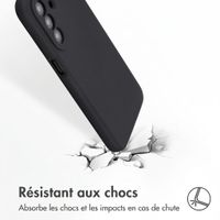 Accezz Coque Liquid Silicone Samsung Galaxy A27 (5G) - Noir