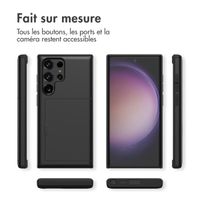 imoshion Coque arrière avec porte-cartes Samsung Galaxy S23 Ultra - Noir