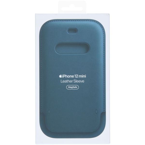 Apple Sacoche en cuir MagSafe Apple iPhone 12 Mini - Baltic Blue