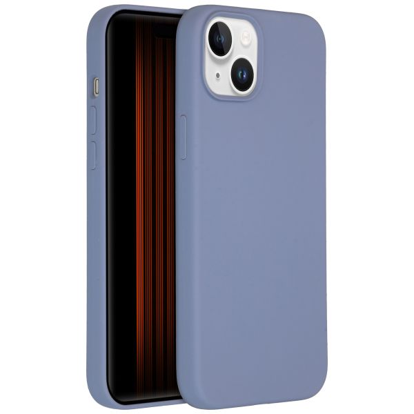 Accezz Coque Liquid Silicone iPhone 15 Plus - Lavender Grey