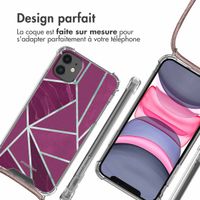 imoshion Coque Design avec cordon iPhone 11 - Bordeaux Graphic