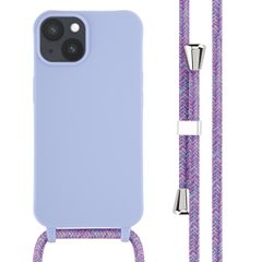 imoshion Coque en silicone avec cordon Apple iPhone 14 - Violet