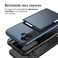 imoshion Coque arrière avec porte-cartes Samsung Galaxy S24 - Bleu foncé