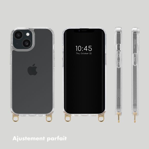Selencia Coque arrière avec crochets amovibles Apple iPhone 15 - Transparent