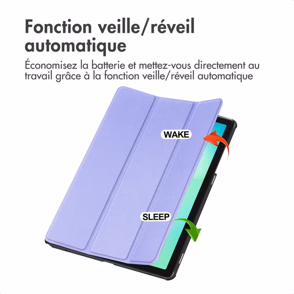 imoshion Coque tablette Trifold Samsung Galaxy Tab A11 Plus - Lila / Lilac