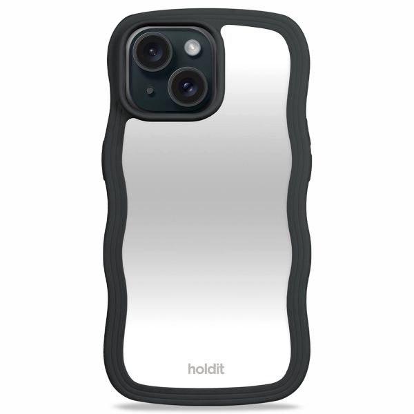 Holdit Coque Wavy iPhone 13/14/15 - Black / Mirror