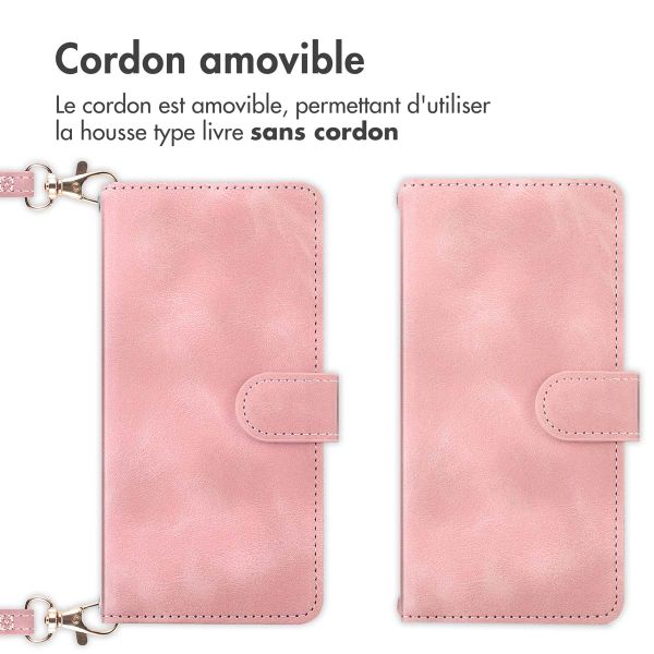 imoshion Etui de télephone portefeuille avec cordon Samsung Galaxy S23 FE - Rose