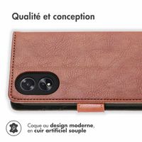 imoshion Étui de téléphone portefeuille Oppo A18 / Oppo A38 - Brun