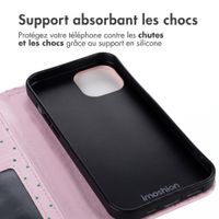 imoshion Étui de télephone portefeuille Design Apple iPhone 15 - Happy Dots
