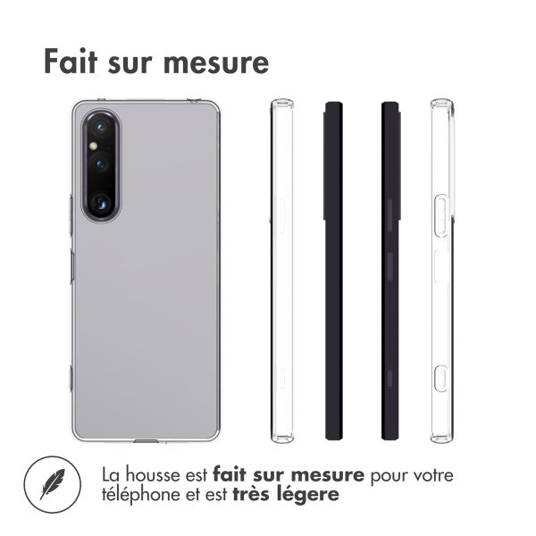 Accezz Coque Clear Sony Xperia 1 V - Transparent