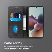 imoshion Étui de téléphone portefeuille Slim Motorola Moto G56 - Noir