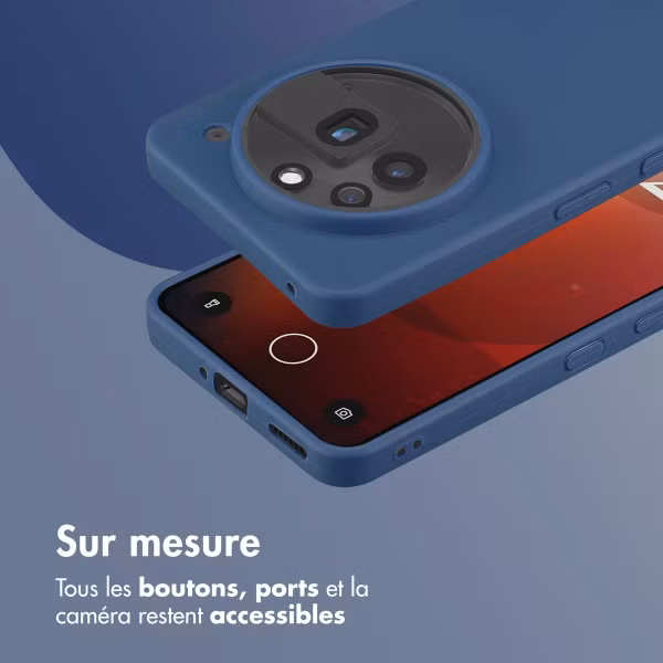 imoshion Coque Couleur Nothing Phone (3a) Pro - Bleu foncé