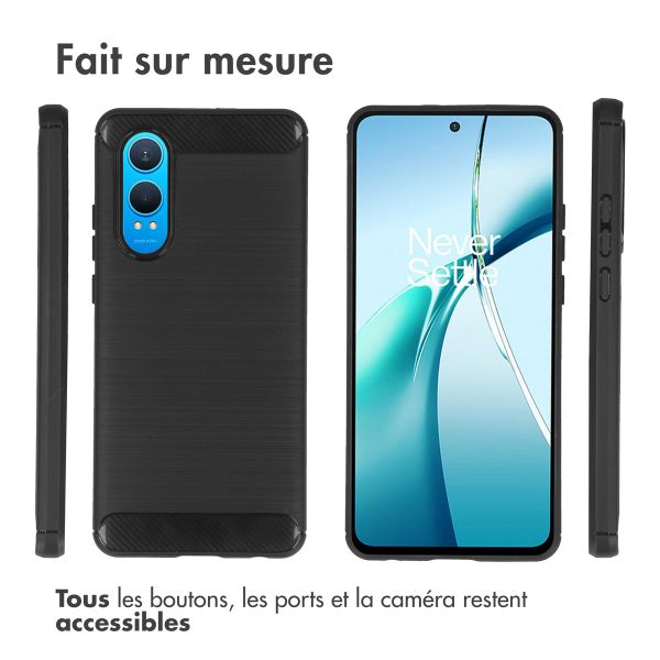 imoshion Coque Brushed OnePlus Nord CE 4 Lite 5G - Noir