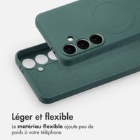 imoshion Coque Couleur avec MagSafe Samsung Galaxy S24 FE - Vert foncé