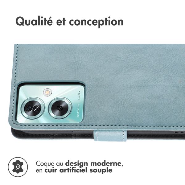 imoshion Étui de téléphone portefeuille Luxe OnePlus Nord N30 SE - Bleu clair